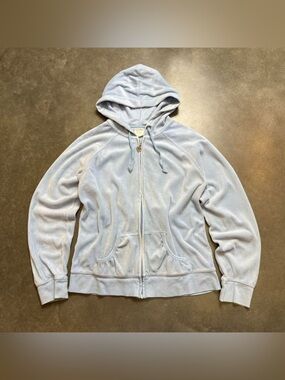 Vintage Y2K Women’s Old Navy Velour Hoodie Juicy Couture Style Sz large